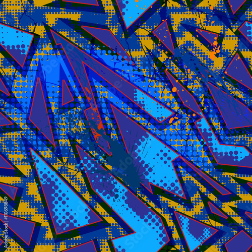 Seamless graffiti pattern