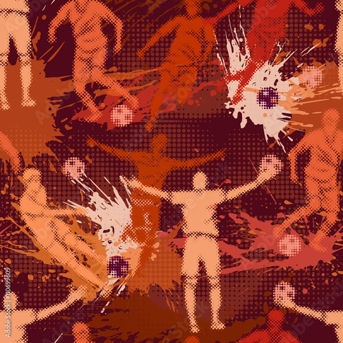 Abstract wallpaper with soccer player