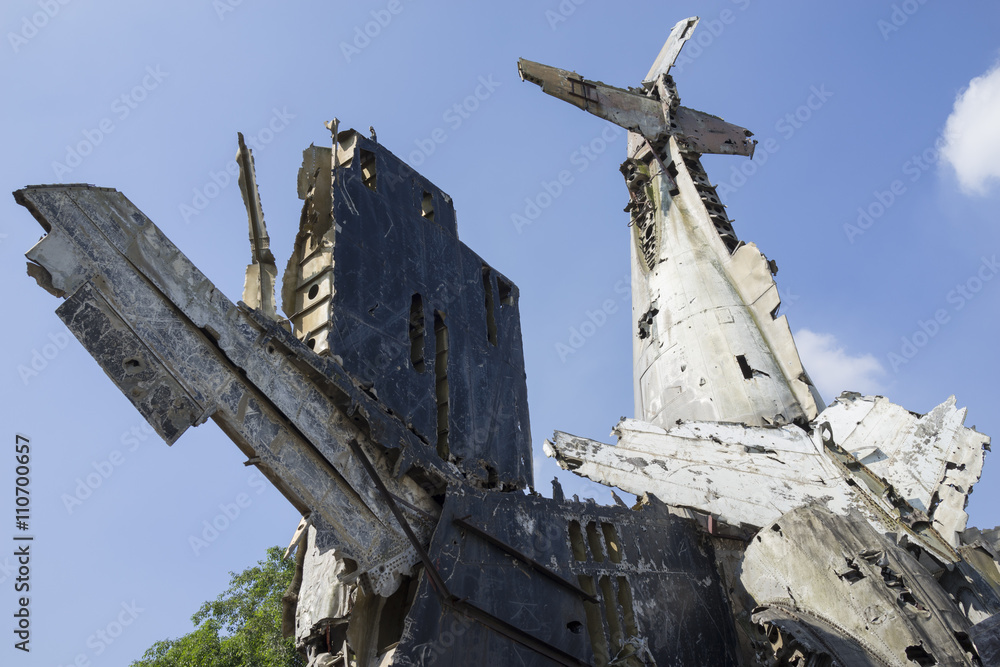 Naklejka premium Plane Crash