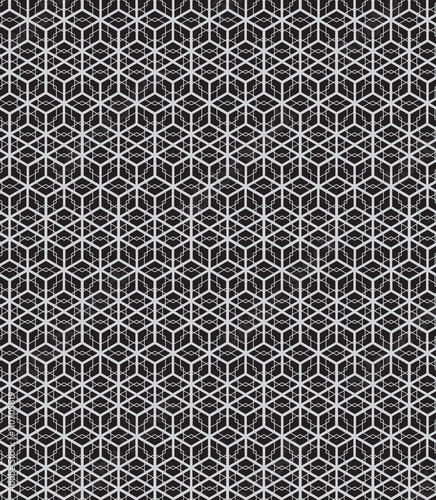 Abstract seamless geometric pattern background and monochrome cu