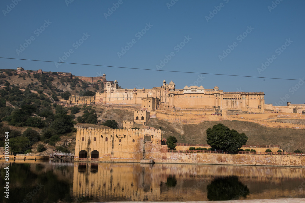 Amber Fort from Maota Lake