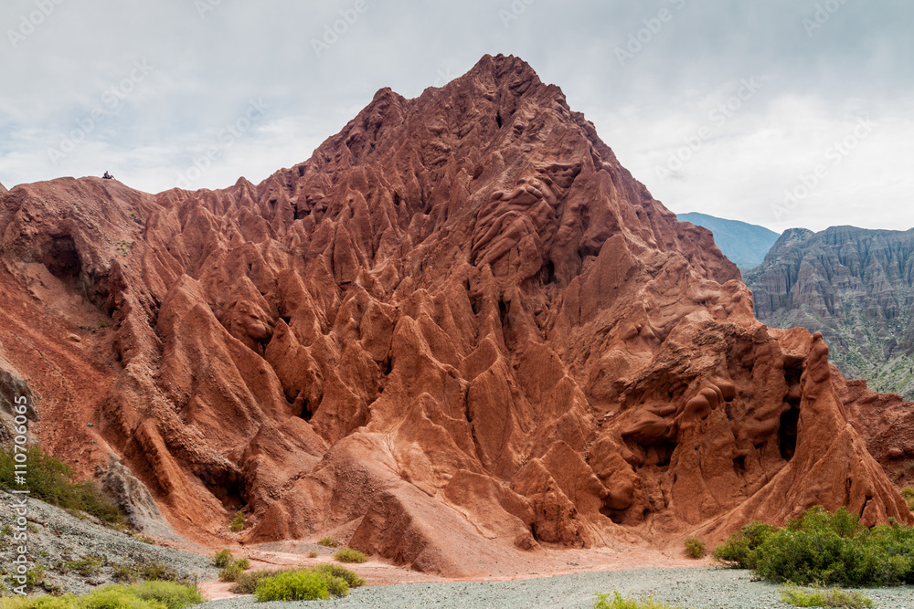 Colorful rock formations near Purmamarca village (Quebrada de Humahuaca valley), Argentina