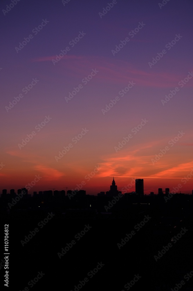 Moscow sunset