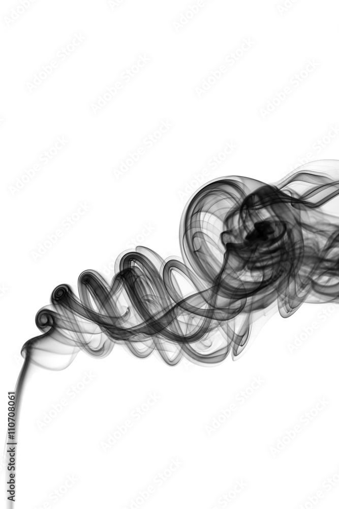 Abstract gray smoke from the incense. Abstract gray smoke from the incense.