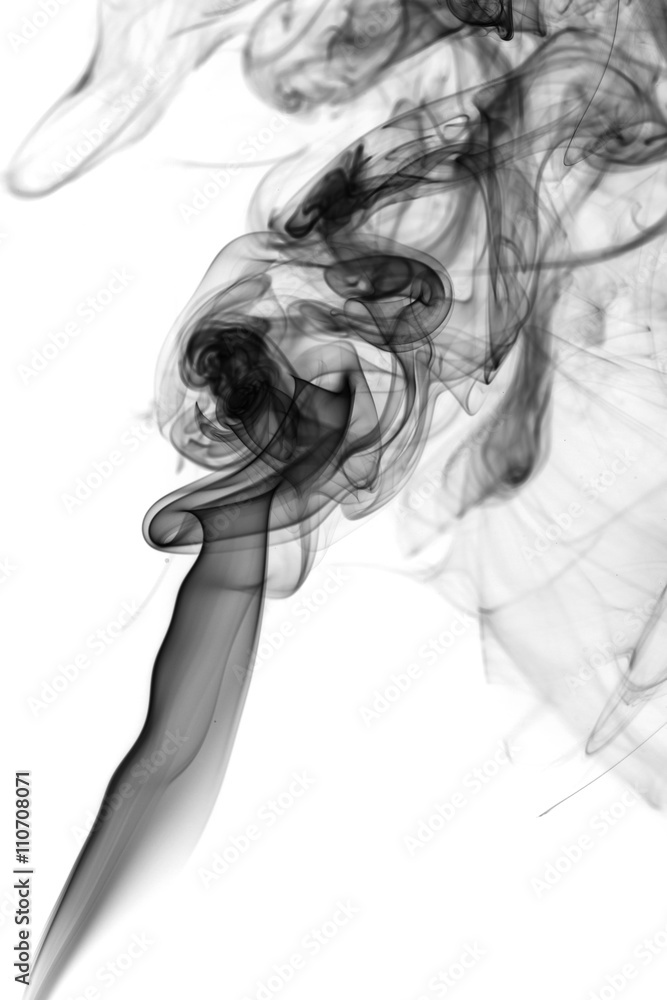 Abstract gray smoke from the incense. Abstract gray smoke from the incense.