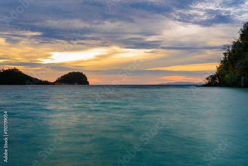 Togean Islands at sunset. Indonesia.