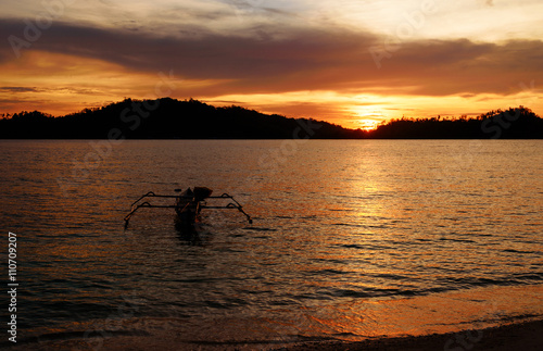 Togean Islands at sunset. Indonesia.