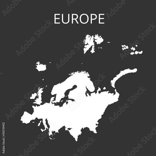 Europe map. Vector illustration.