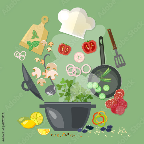 Creative cooking collection cookbook flying kitchen tools