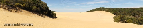 Landscape of Lake Wabby in Fraser Island