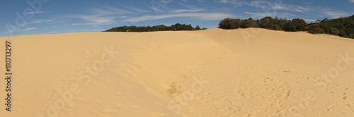 Landscape of Lake Wabby in Fraser Island