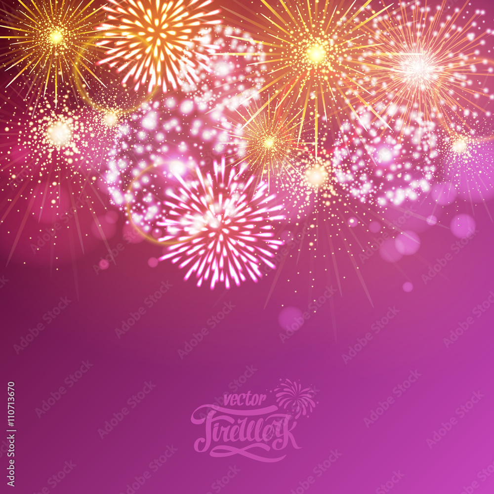 Vector holiday fireworks Vector holiday fireworks