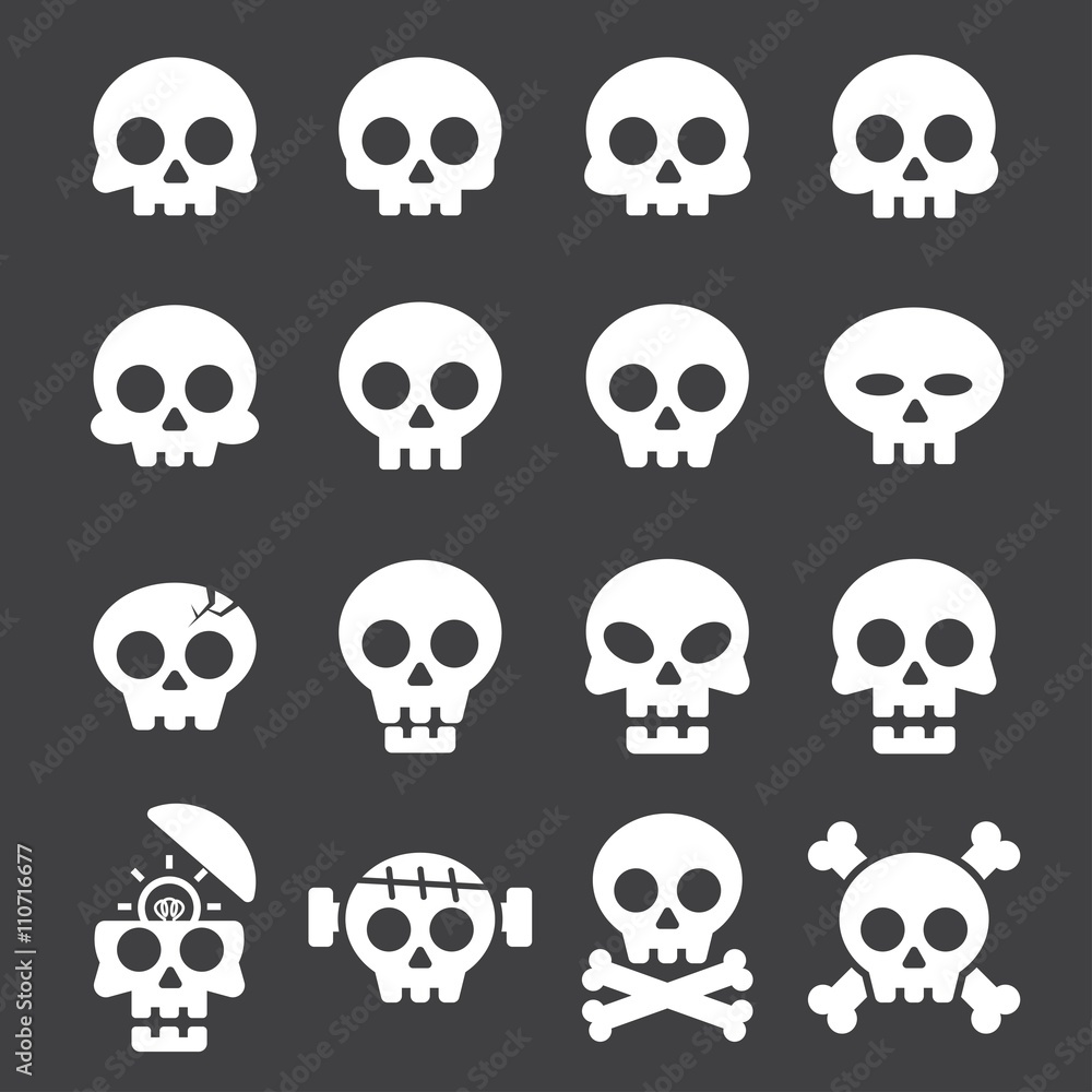 skull icon set skull icon set