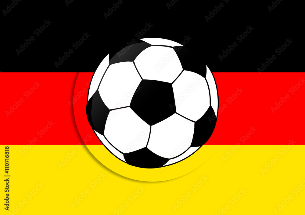 Deutschland Flagge mit Fussball