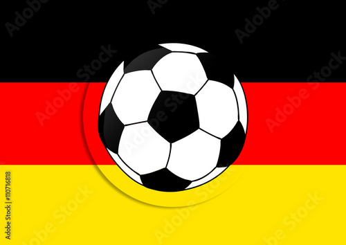 Deutschland Flagge mit Fussball