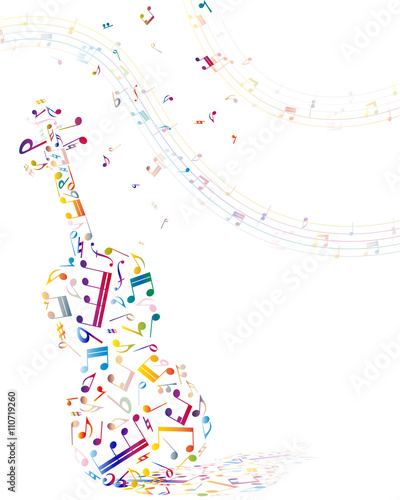 Musical background with violin