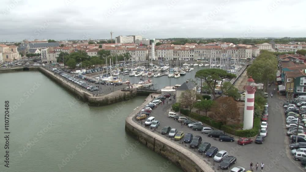 View over looking the town of La Rochelle from one of the Harbour Towers. View over looking the town of La Rochelle from one of the Harbour Towers.