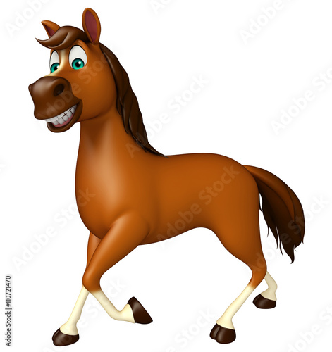 walking Horse cartoon character