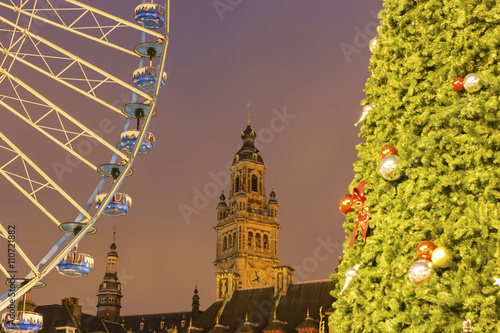 Lille in France during Christmas