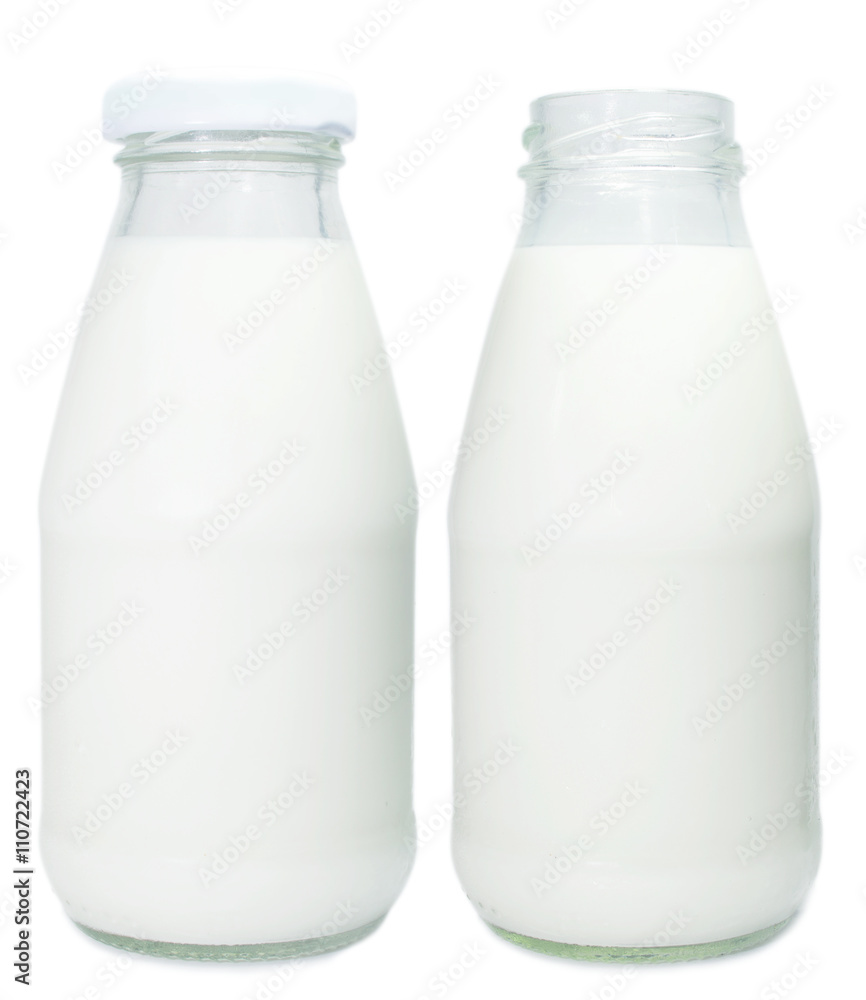 Bottle of milk isolated Bottle of milk isolated