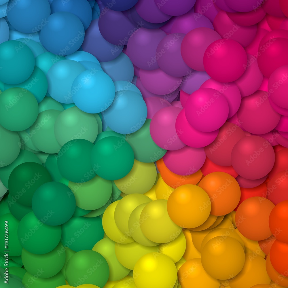 full colors spectrum rainbow little balls pattern background