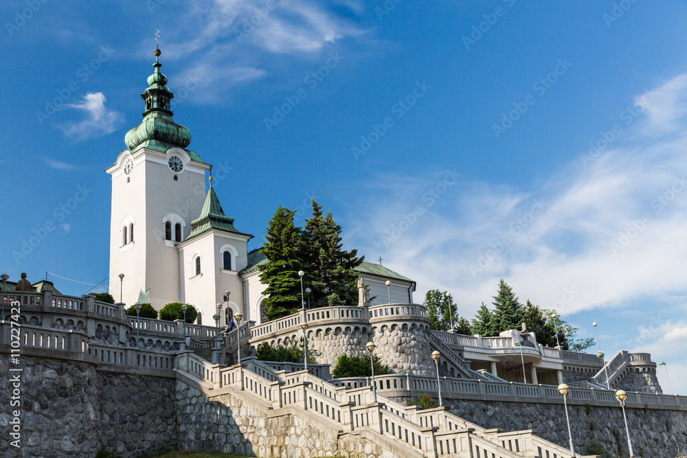 Fototapeta premium View to the church St. Andrew, a famous and historical buildings