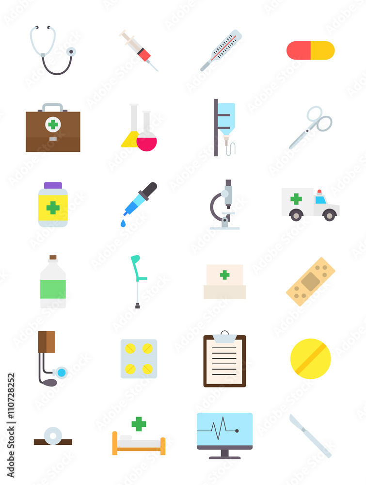 Medecine vector icons set Medecine vector icons set