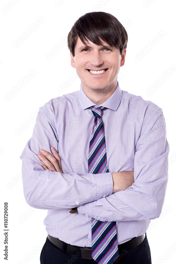 Cheerful businessman looking at the camera. Cheerful businessman looking at the camera.