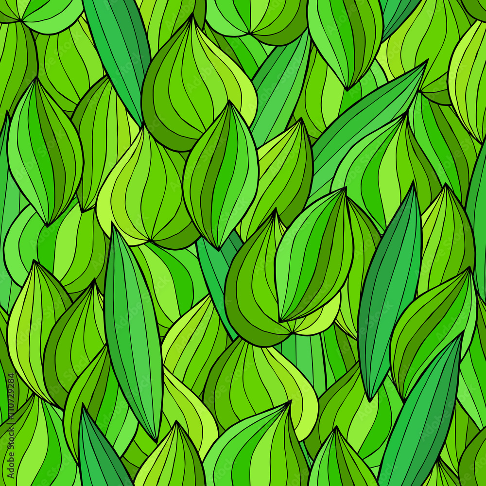 Abstract leaf green seamless pattern illustration vector Abstract leaf green seamless pattern illustration vector