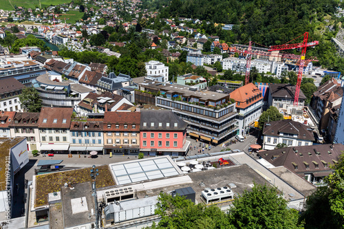 View to the new city part of Baden in Switzerland