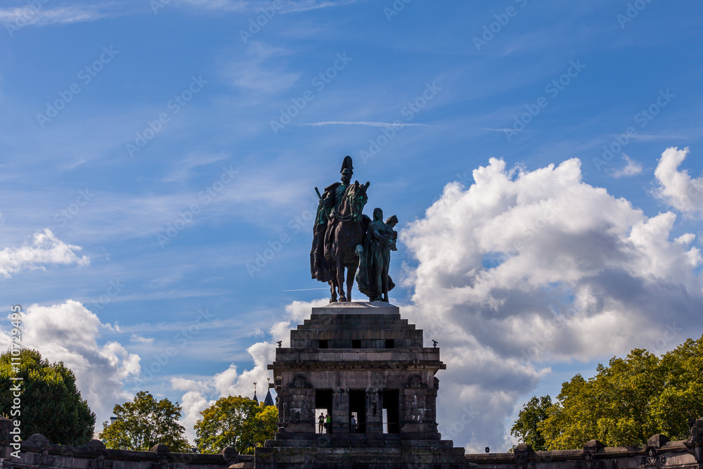 Fototapeta premium Deutsches Eck - Das Kaiser-Wilhelm-Denkmal
