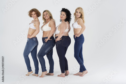 You can wear jeans despite your size