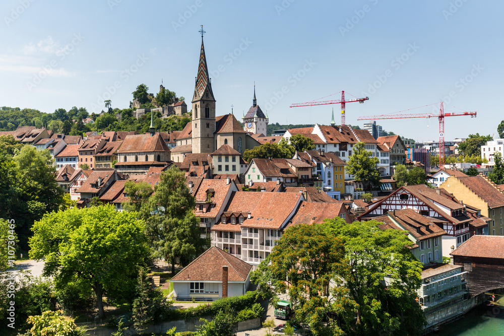  Exterior view from Wettingen side to the old town part of the c