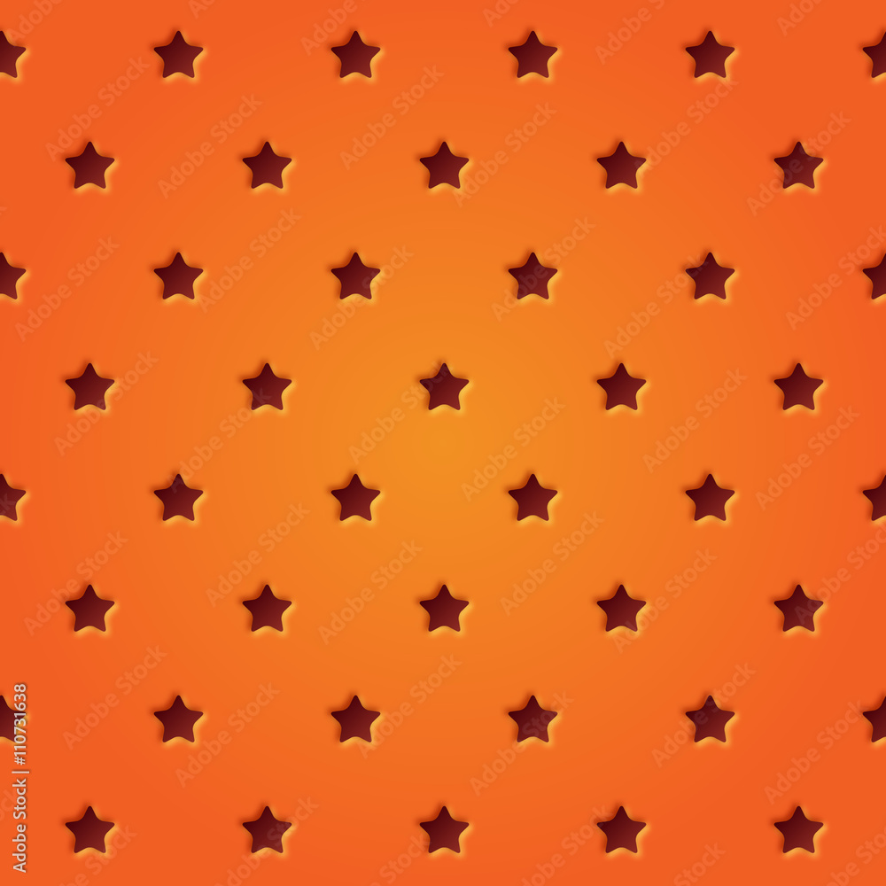 Astract perforated stars seamless pattern.