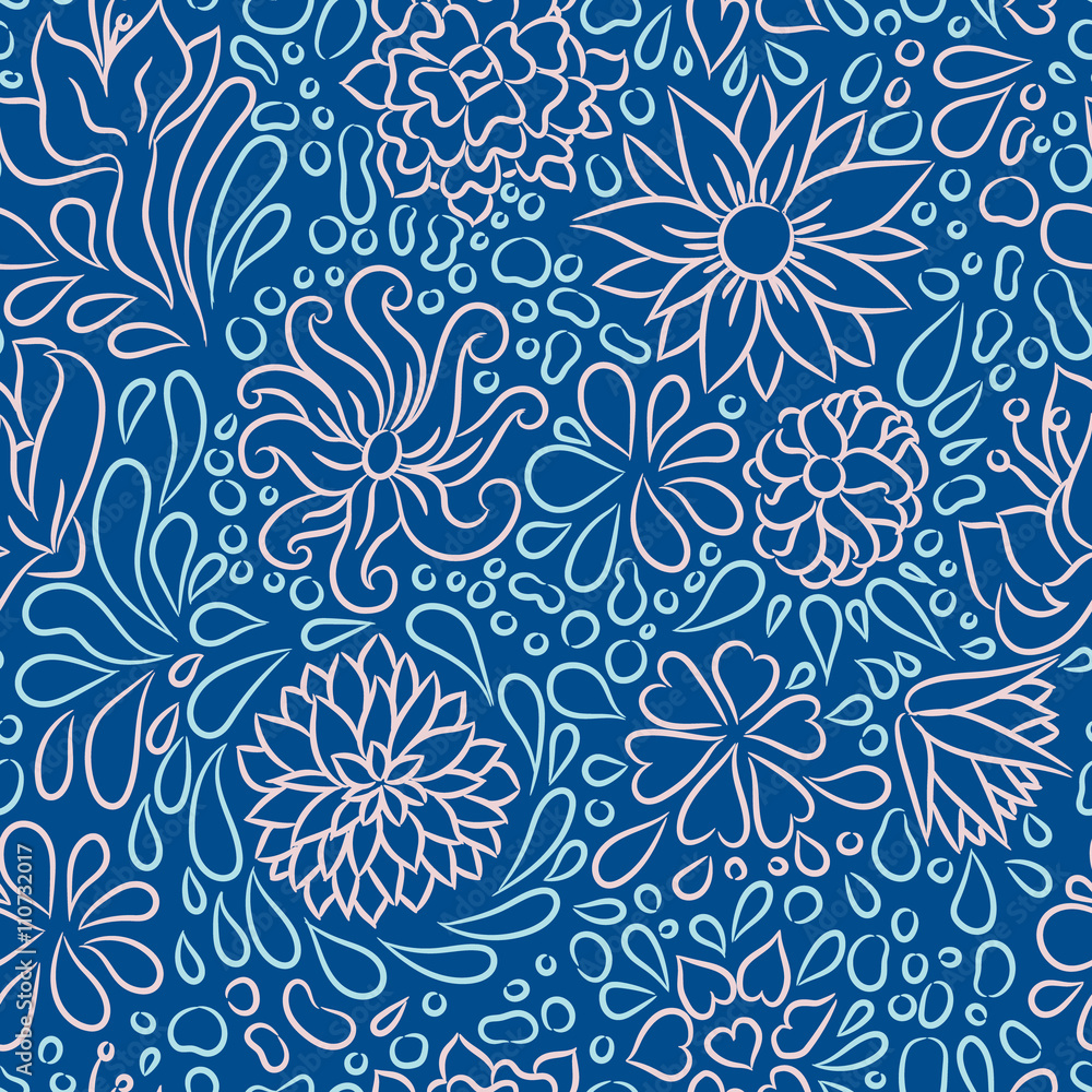Vector flower pattern. Vector flower pattern.