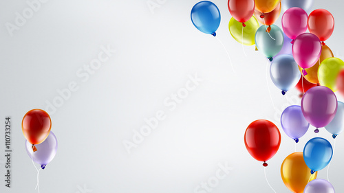 festive background with balloons