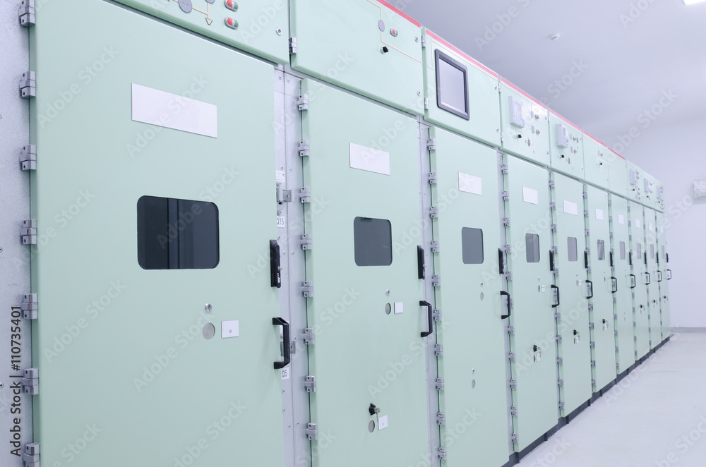 Switchgear in the electrical room