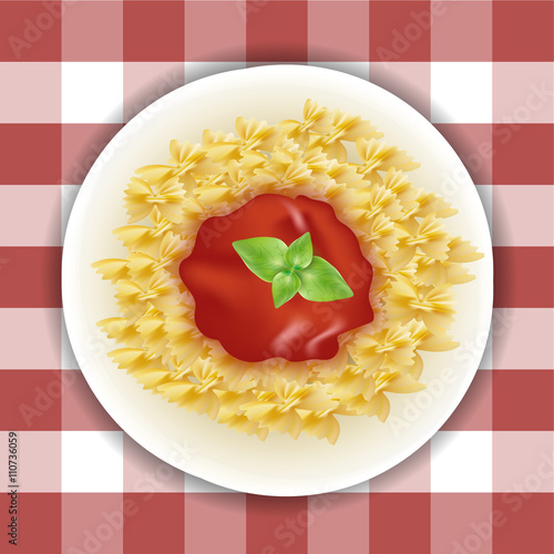 Piatto di Farfalle al Sugo