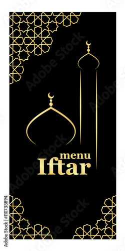 Iftar menu template