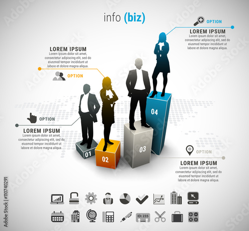Business infographic. File contains text editable AI and PSD, EPS10,JPEG and free font link used in design.