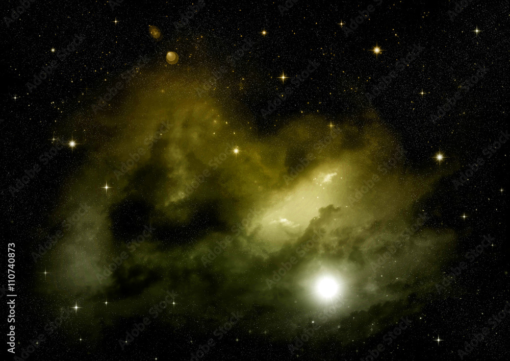 Obraz premium galaxy in a free space