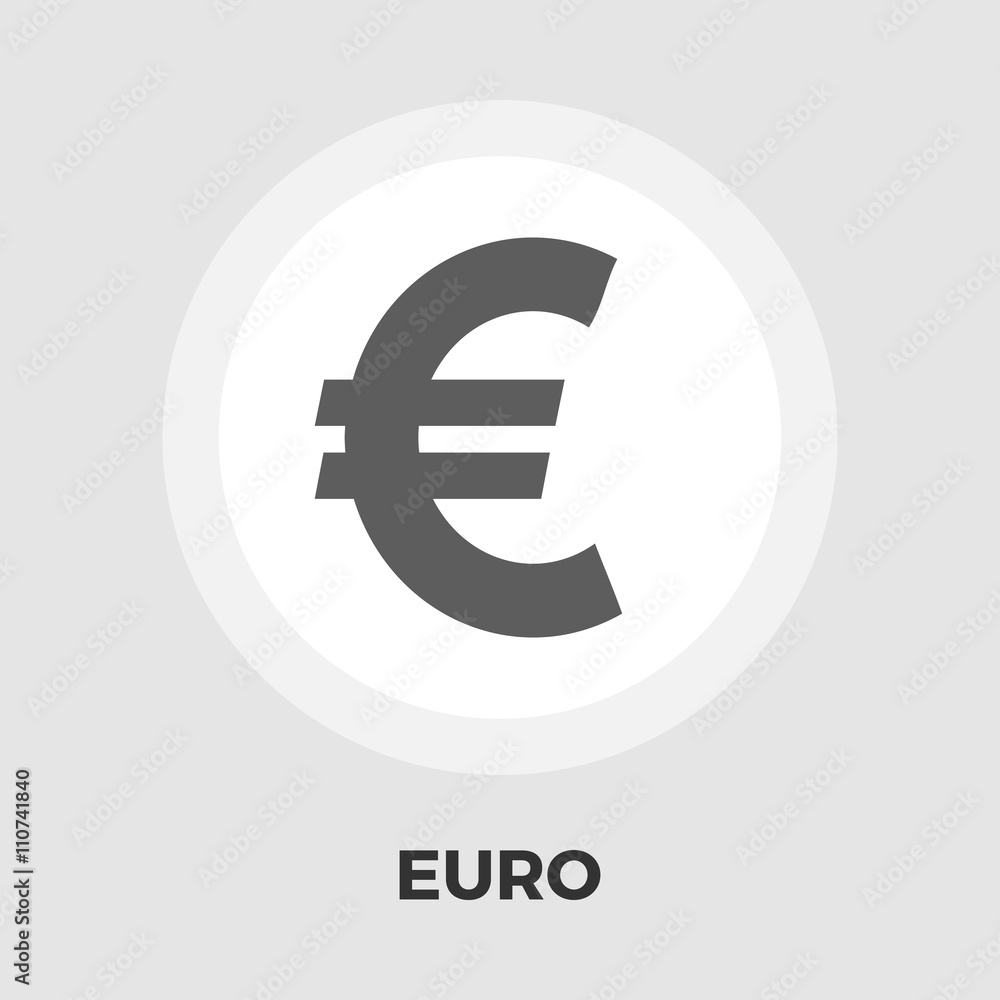 Euro flat icon Euro flat icon