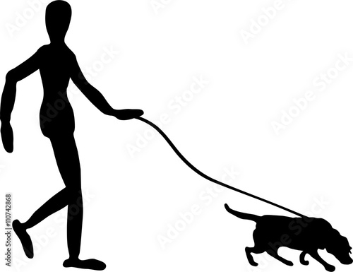 Mensch und Hund beim Gassigehen
