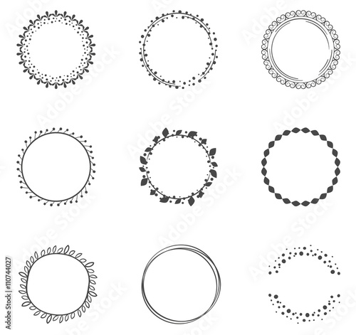Round decorative circle collection