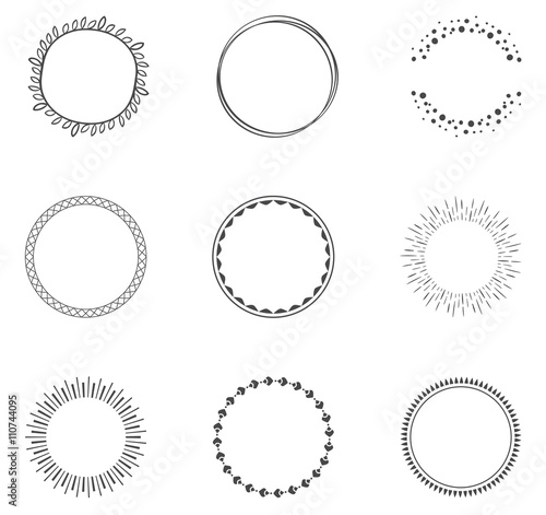 Round decorative circle collection