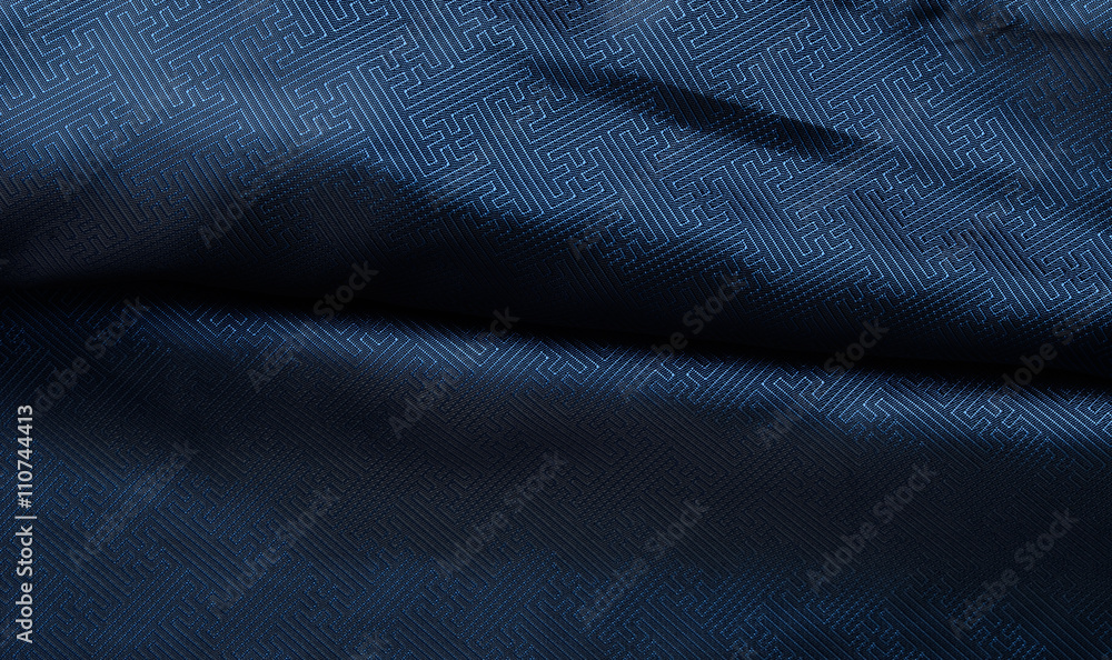 Viscose cloth with shining pattern