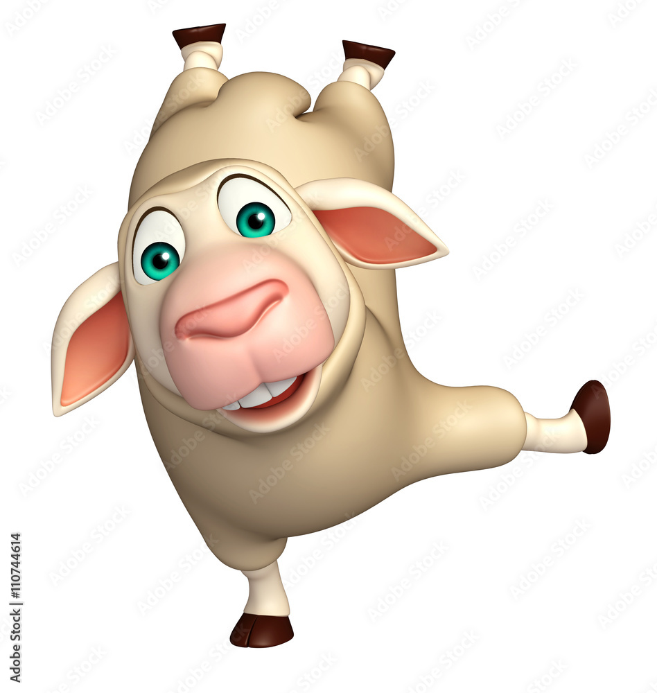 Fototapeta premium funny Sheep cartoon character
