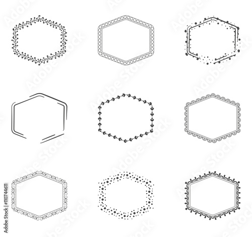 Collection od decorative frames