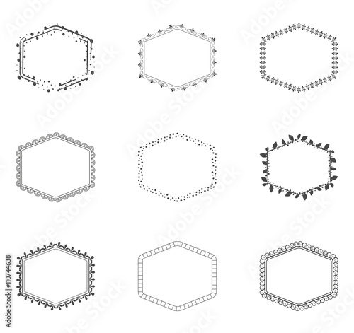 Collection od decorative frames