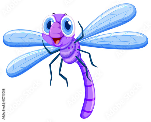 Dragonfly in purple color